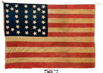 Bandiera: 34 stelle americana, 1861-63 da Mrs. John E. Forbes